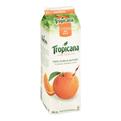 TROPICANA ORANGE JUICE - NO PULP