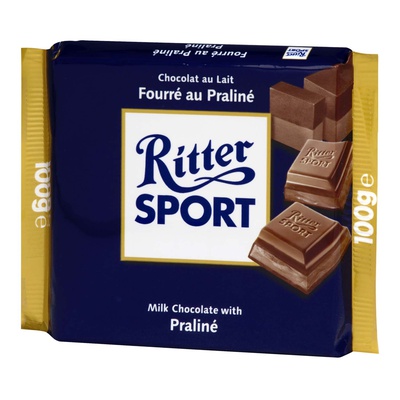 Ritter Sport - Milk Chocolate with Praline Bar