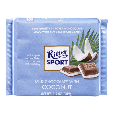 Ritter Sport - Milk Chocolate Bar with Coconut