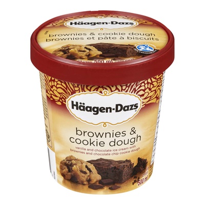 Haagen Dazs - Brownies & Cookie Dough Ice Cream
