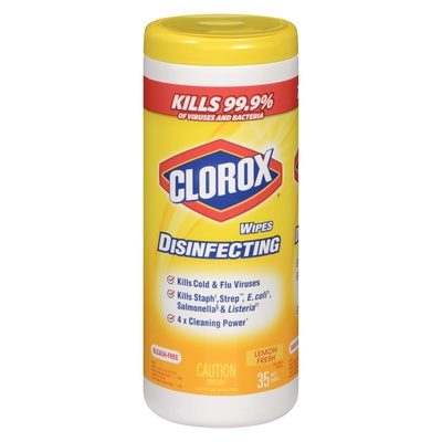 CLOROX DISINF. WIPES - LEMON
