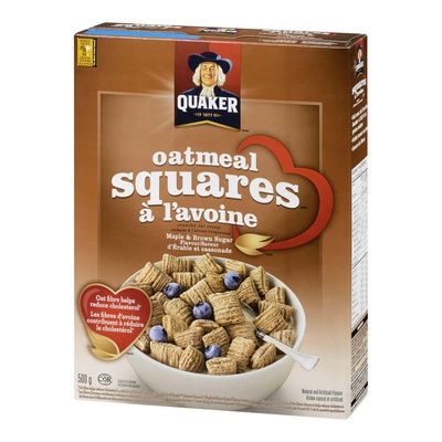 Quaker - Maple and Brown Sugar Oat Squares Cereal