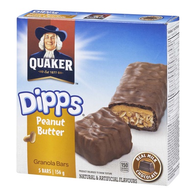 Quaker - Dipps Peanut Butter Blast Granola Bars