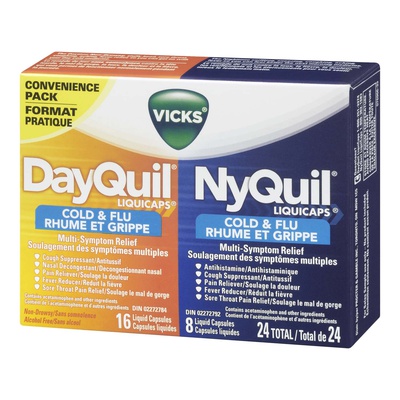 Vick's - DayQuil And Nyquil Cold/Flu- Day and Night Formula