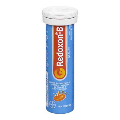 Redoxon - Vitamin B Complex Plus Vitamin C Orange Effervescent Tablets