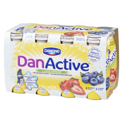 DANACTIVE STRAWBERRY / BLUEBERRY PROBIOTIC