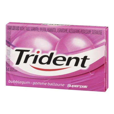 Trident - Sugar Free Bubblegum Superpak