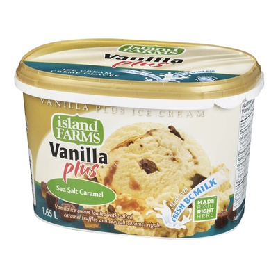 Island Farms - Vanilla Plus - Ice Cream -  Sea Salt Caramel