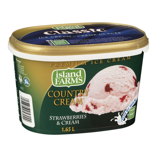 Island Farms Premium Ice Cream Country Cream STRAWBR. Stong's