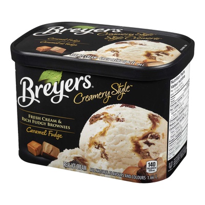 Breyers Creamery Style Ice Cream - Caramel Fudge