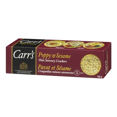 CARRS THINS POPPY & SESAME