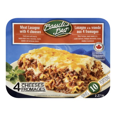BASSILI'S BEST MEAT / 4 CHEESE LASAGNA