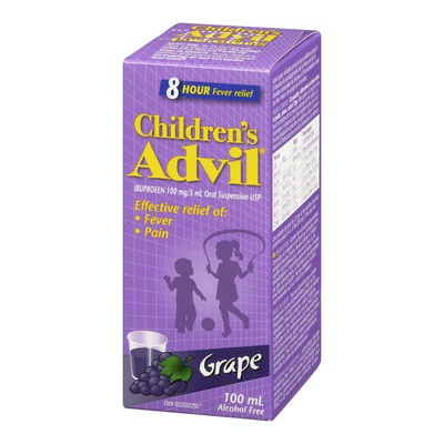 Advil - Children's Grape Liquid Ibuprofen  Suspension Ages 2-12