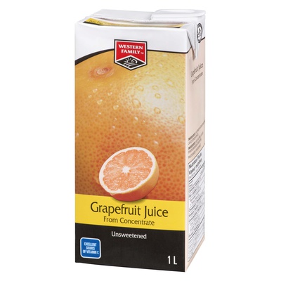 WESTERN FAMILY - Grapefruit Juice from Concentrate