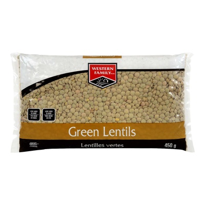 WESTERN FAMILY GREEN LENTILS