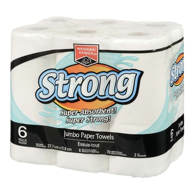 WESTERN FAMILY STRONG JUMBO PAPER TOWEL