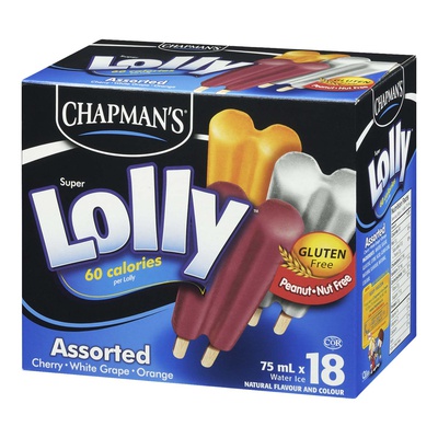 CHAPMNS SUPPER LOLLY - ASST'D
