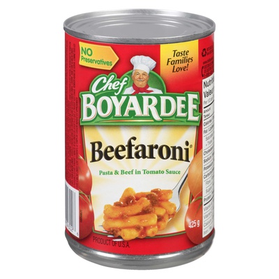 Chef Boyardee - Beefaroni Pasta with Beef in Tomato Sauce