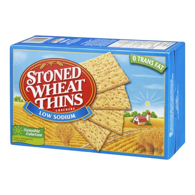 STONED WHEAT THINS - LESS SALT