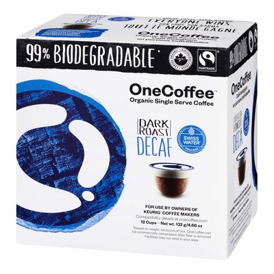 OneCoffee - Decaf Dark Roast Coffee, Single Serve Keurig Pods