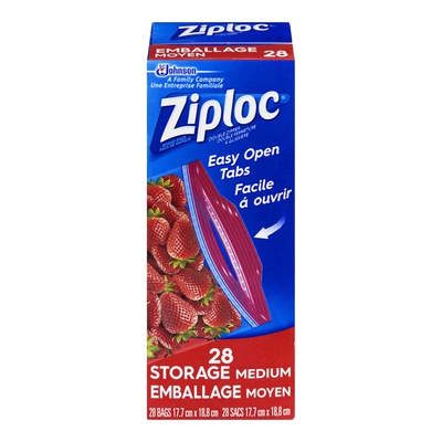 ZIPLOC STORAGE BAGS QUARTS SIZE