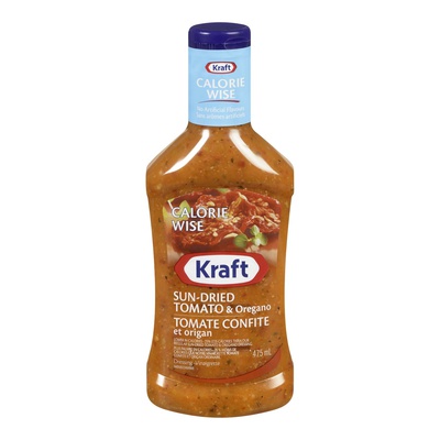 KRAFT CAL WISE SUN DRIED TOMATOE & ORGN