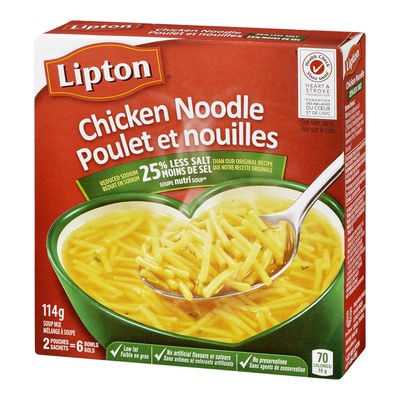 LIPTON SOUP MIX CHICKEN NOODLE 25% L/.S