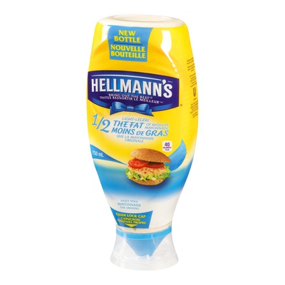 Hellmann's - Half the Fat  Mayonnaise Squeeze Bottle