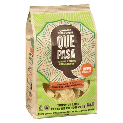 Que Pasa - Organic Twist of Lime Tortilla Chips