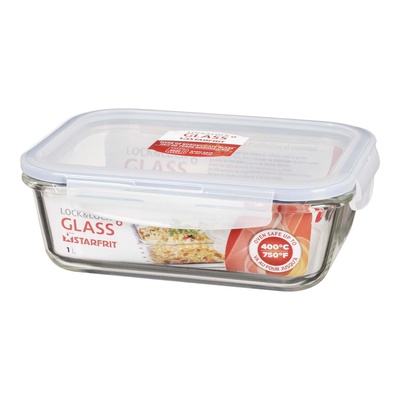 Starfrit - Lock&Lock Glass Container, 1 Litre