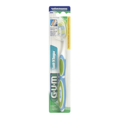 Sunstar - Tooth n' Tongue Medium Tooth Brush