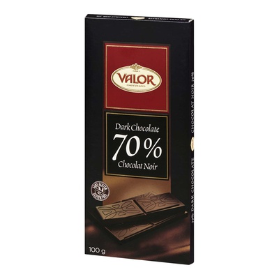 Valor -  70% Dark Chocolate Bar