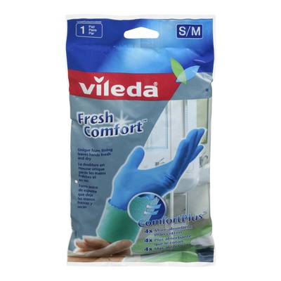 Vileda - Fresh Comfort Gloves, Small/Medium