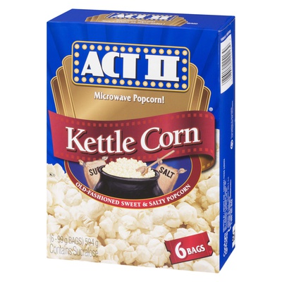 Act II - Kettle Corn Microwave Popcorn, 6 Bags