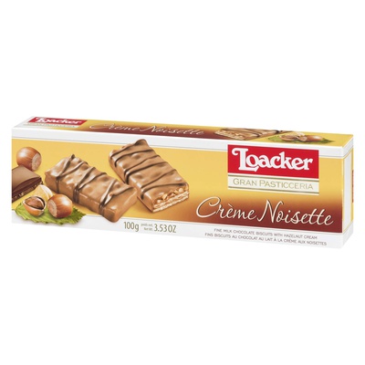 Loacker - Milk Chcoclate with Hazelnut Cream Biscuits