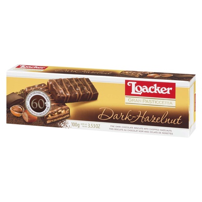 Loacker - Dark Chocolate and Hazelnut Biscuits