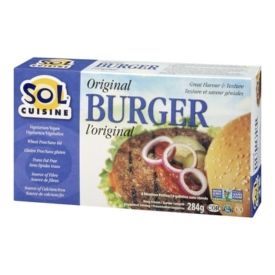 Sol Cuisine Extreme Griller Plant Based Burgers