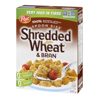 Post - Spoon Sized Shredded Wheat and Bran Cereal