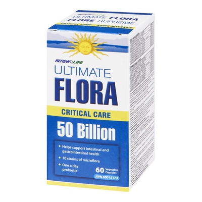 RenewLife Ultimate Flora 50 Billion Critical Care 