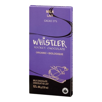 Whistler Chocolate - Organic 37% Cocao Milk Chocolate Bar