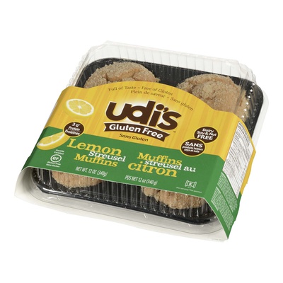UDI'S GLTN FREE LEMON MUFFINS