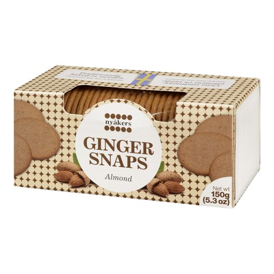 Nyakers Almond Ginger Snaps