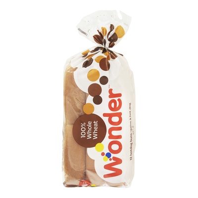 WONDER+ Whole Wheat HOT DOG BUNS