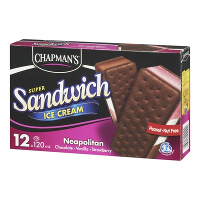 CHAPMANS SUPR SNDWCH BARS