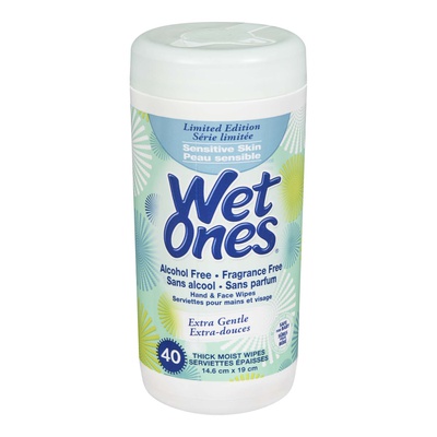Wet Ones - Sensitive Skin Wipes, Fragrance & Alcohol Free