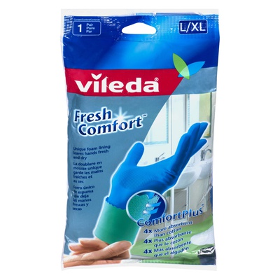 Vileda - Fresh Comfort Gloves, Large/Extra Large