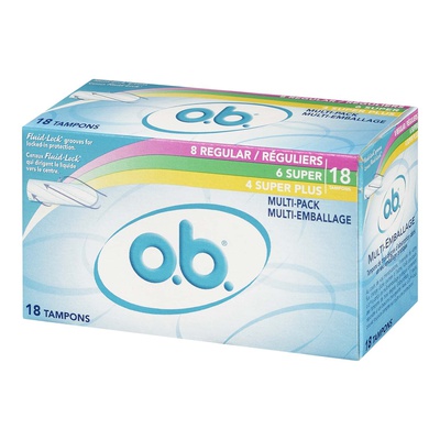 OB TAMPONS MULTIPACK 18'S