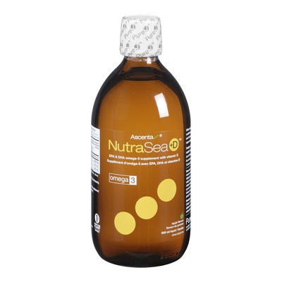 NutraSea - Omega 3 Apple Flavoured Liquid & 1000 I.U. Vitamin D3